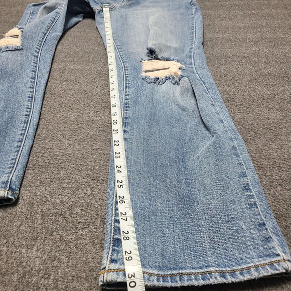 Arizona‎ Jeans Mens 30x30 Blue Distressed Loose Fit Straight Leg Denim Pants - Picture 2 of 10